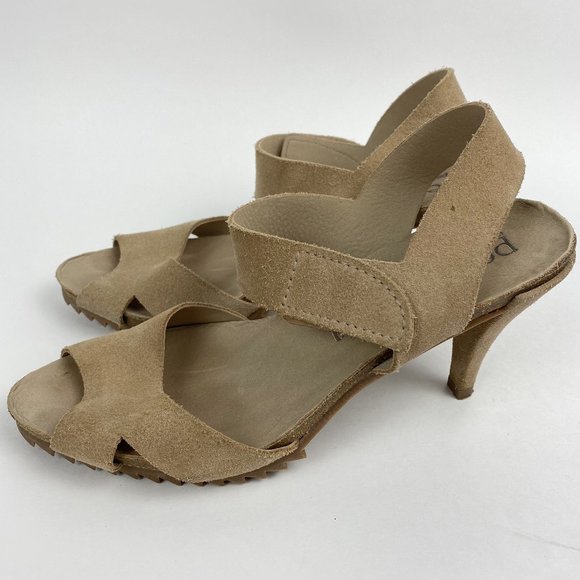 Pedro Garcia Shoes - Pedro Garcia Suede Ankle Strap Heeled Sandal 9.5